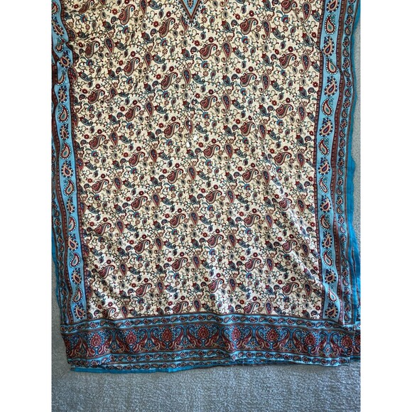 Ladies Amanda's Collection Paisley Kaftan Mumu Beach dress from India One Size - Picture 4 of 10